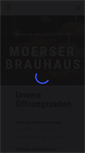 Mobile Screenshot of moerser-brauhaus.de