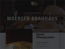 Tablet Screenshot of moerser-brauhaus.de